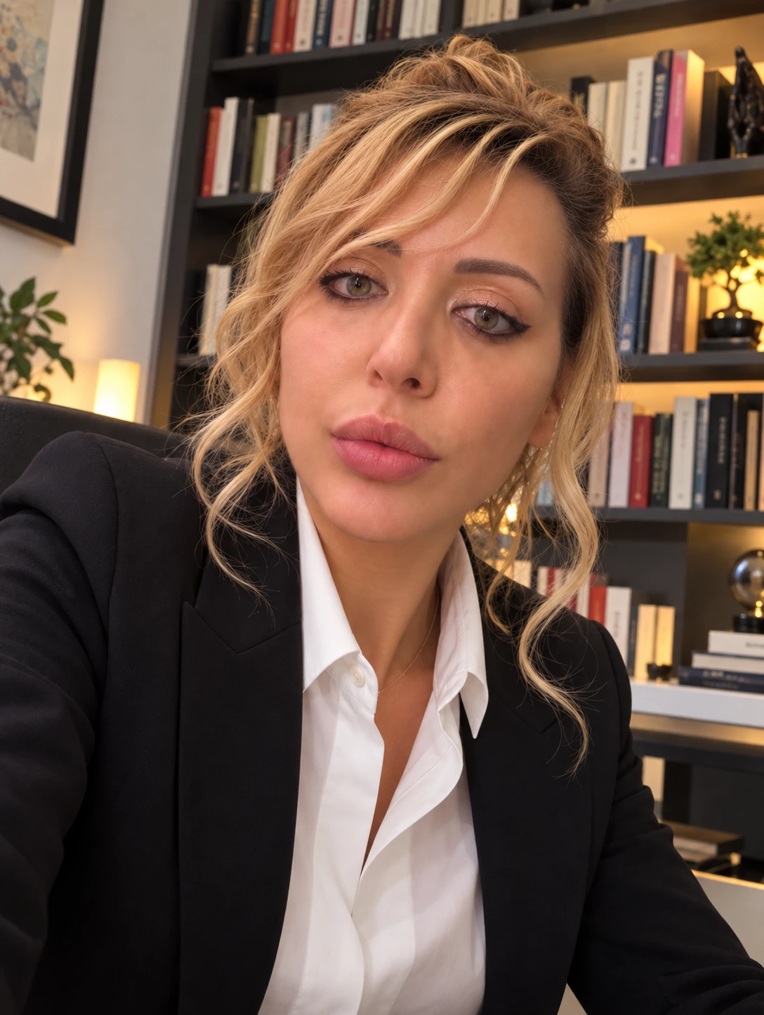 Ritratto professionale della Dott.ssa Silvana Figlioli davanti a una libreria